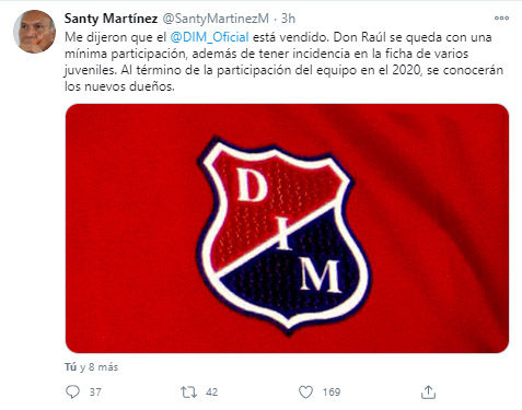 DIM, Deportivo Independiente Medellín, Raúl Giraldo, Santy Martínez, venta (1)