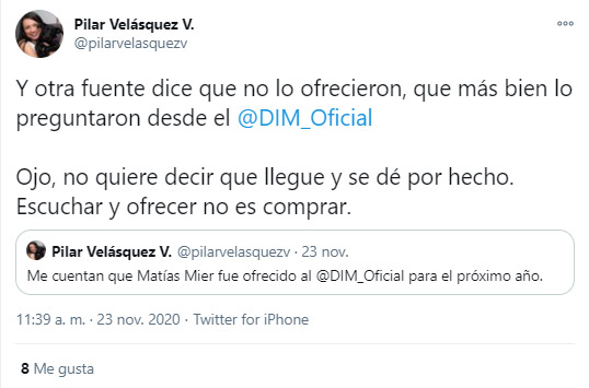 Matías Mier, Equidad Seguros, DIM, Deportivo Independiente Medellín, Liga BetPlay 2020, Pilar Velásquez