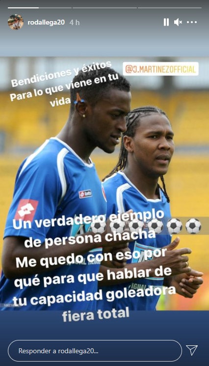 Hugo Rodallega, dedicatoria, Jackson Martínez, Selección Colombia, Deportivo Independiente Medellín