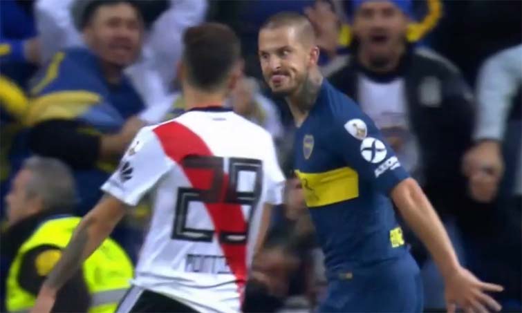 El Polemico Festejo De Dario Benedetto En El Gol De Boca A River Plate