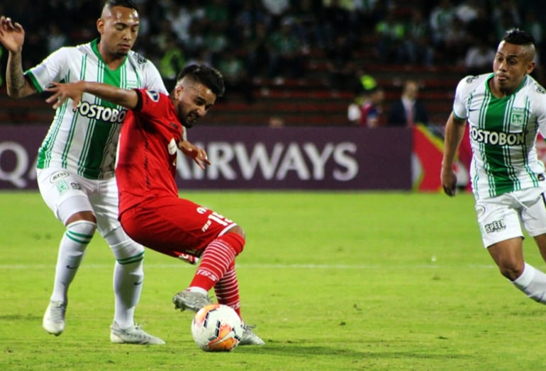 Jarlan Barrera, Atlético Nacional, previa vs. River Plate de Uruguay