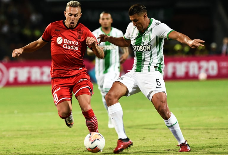 Diego Braghieri, Atlético Nacional 3 - 0 Club Atlético Huracán, Copa Sudamericana 2020