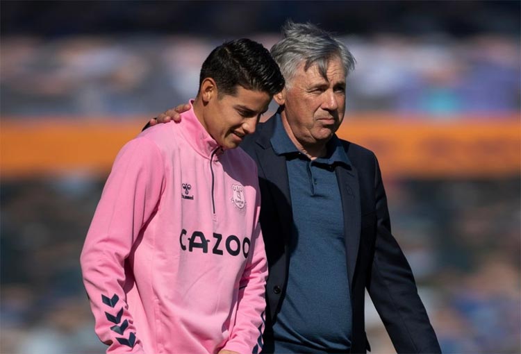 ¡Cambió! Carlo Ancelotti dio una nueva noticia respecto a James Rodríguez
