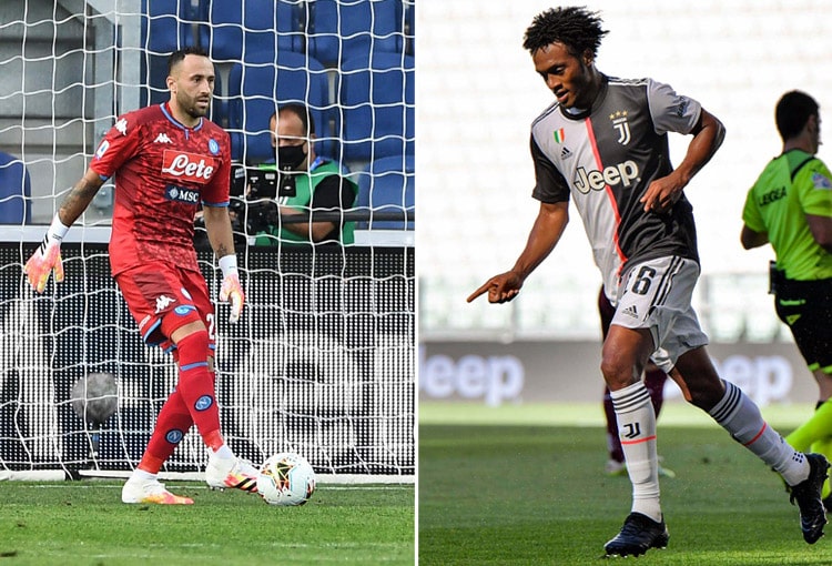David Ospina, Juan Guillermo Cuadrado, Juventus FC, SSC Napoli, Serie A 2020-21