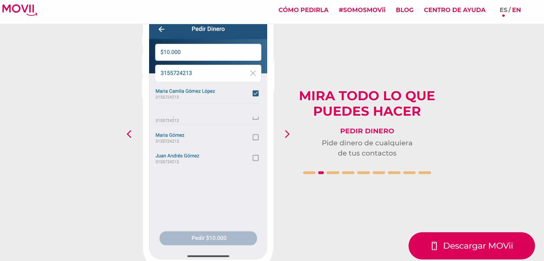 Forma de cobrar Ingreso Solidario de octubre en MOVii