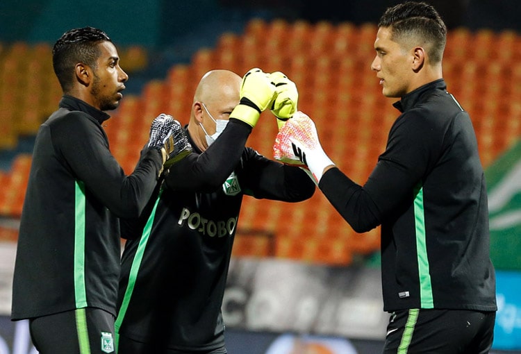 José Fernando Cuadrado, Aldair Quintana, Atlético Nacional, Liga BetPlay 2020-I, Copa Sudamericana 2020