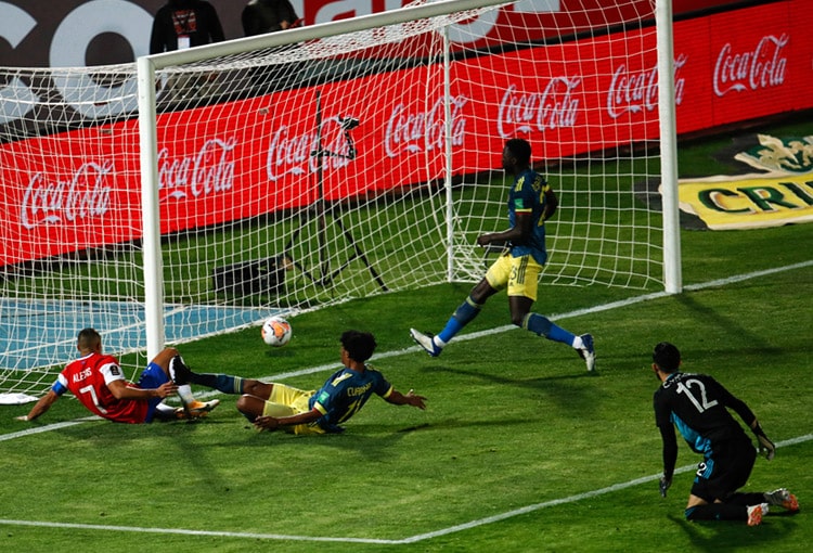 Selección Colombia, Selección de Chile, Eliminatorias Sudamericanas al Mundial de Fútbol Qatar 2022, Eliminatorias Sudamericanas a Qatar 2022