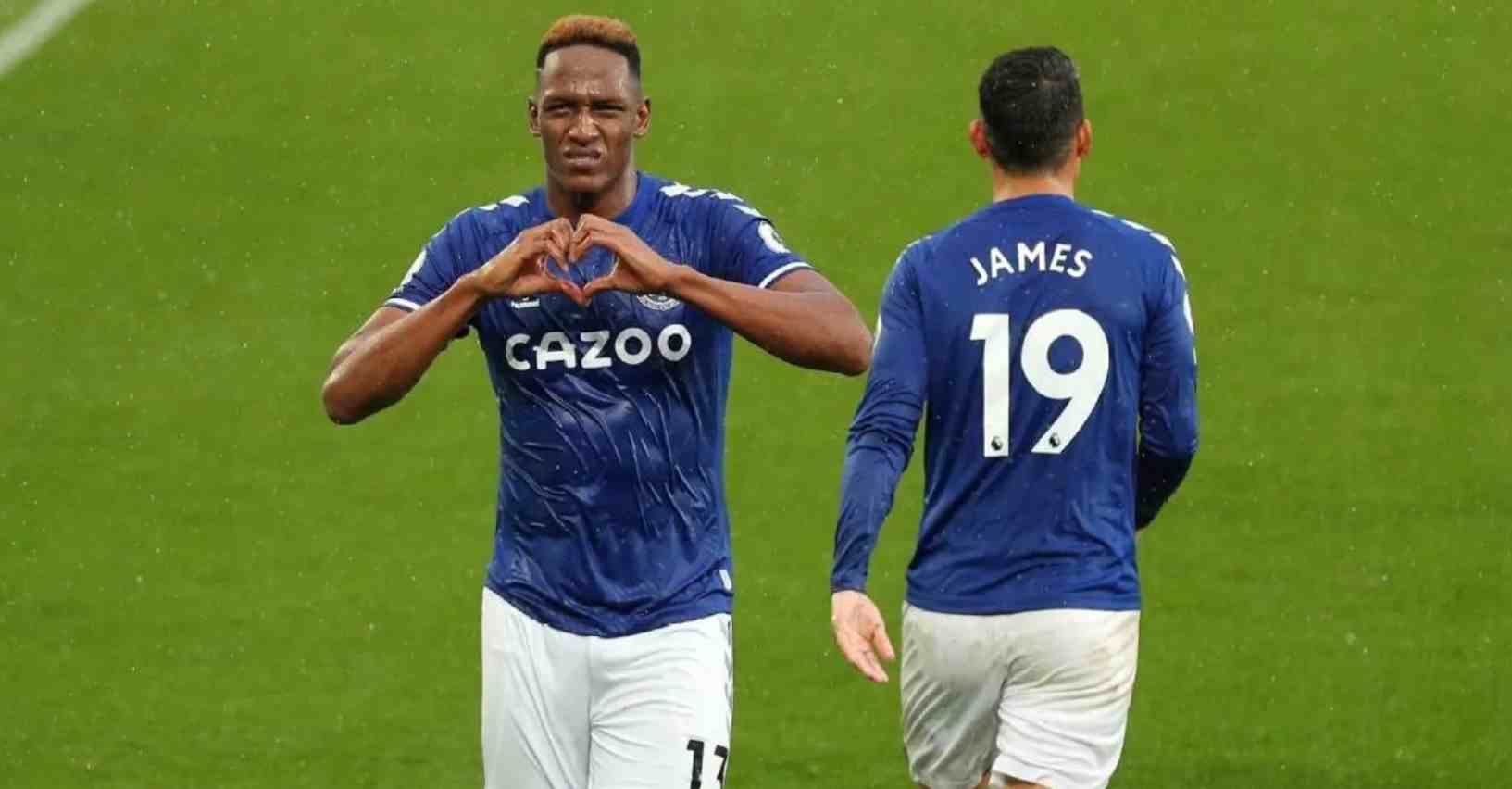 Yerry Mina y su felicidad por compartir con James Rodríguez en Everton