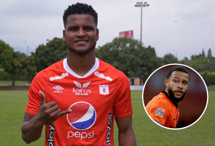El nuevo delantero de América de Cali y su parecido… ¿a Memphis Depay?