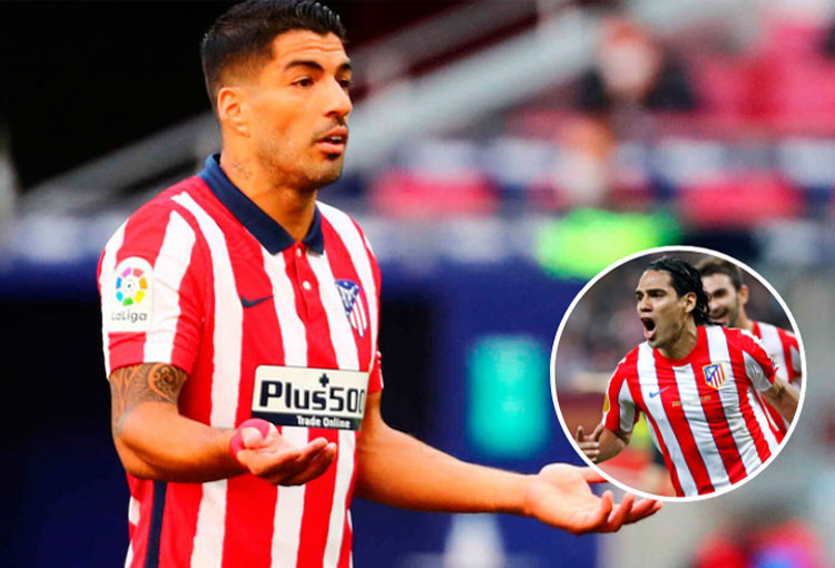Luis Suárez superó a Falcao García en su inicio en el Atlético de Madrid