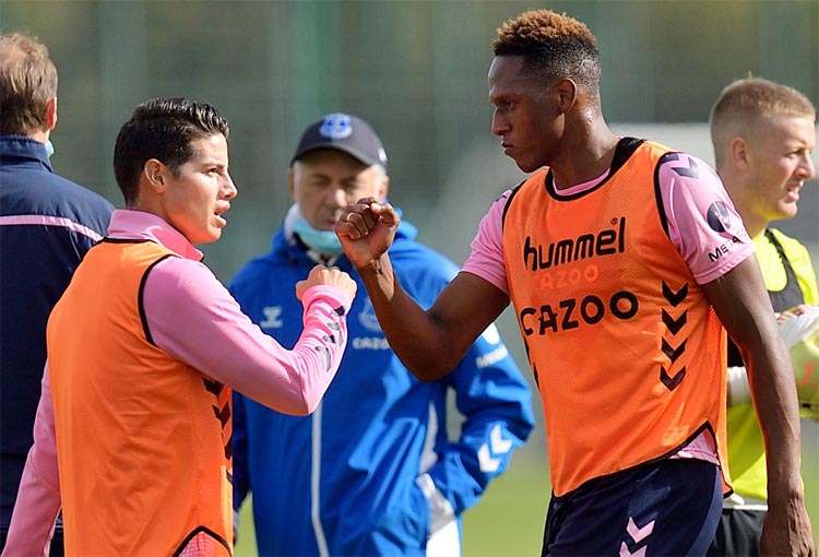Ancelotti y su confirmación sobre James Rodríguez y Yerry Mina para el derbi