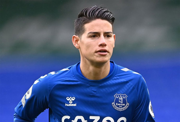 ¡Otro increíble registro de James Rodríguez en Everton!