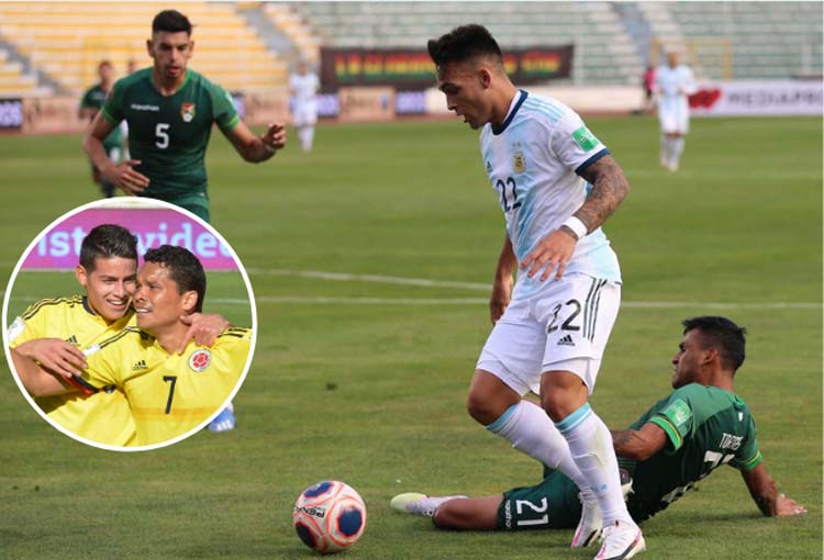 Lautaro Martínez igualó récords de James Rodríguez y Carlos Bacca en La Paz