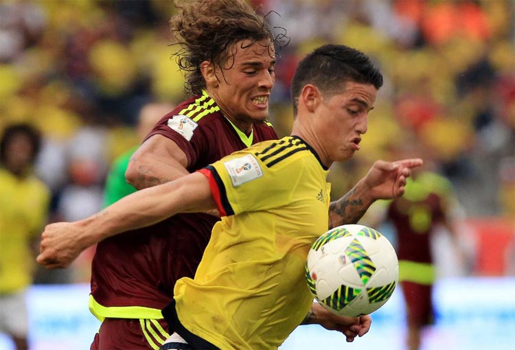 Así le fue a James Rodríguez con la Selección Colombia ante Venezuela