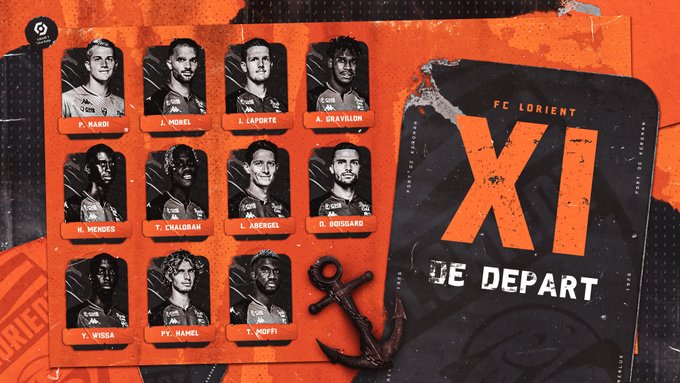 Lorient 0 vs 1 Marsella por la Ligue 1 de Francia