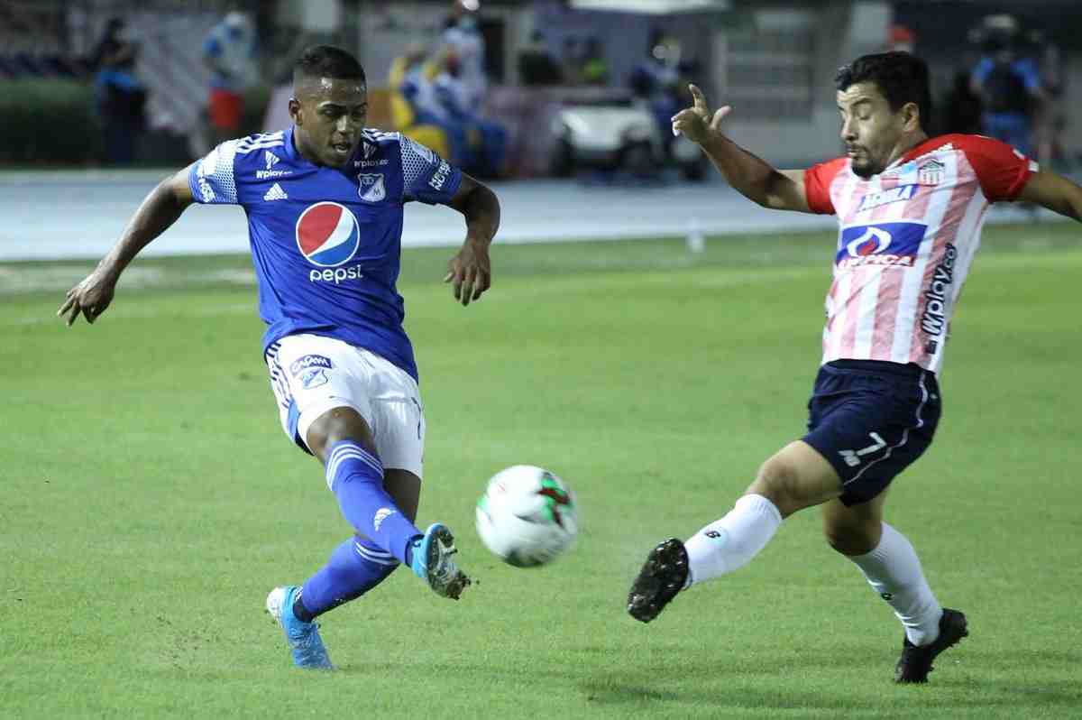 Intenso empate entre Junior y Millonarios