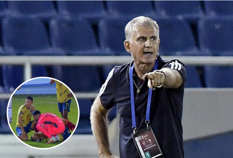 Lo que dijo Carlos Queiroz de la lesión de Santiago Arias