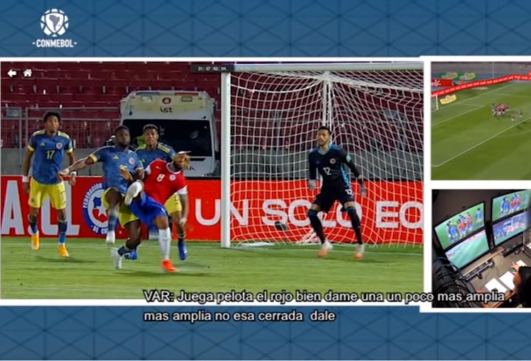 ¡El audio del VAR en el penalti contra la Selección Colombia!
