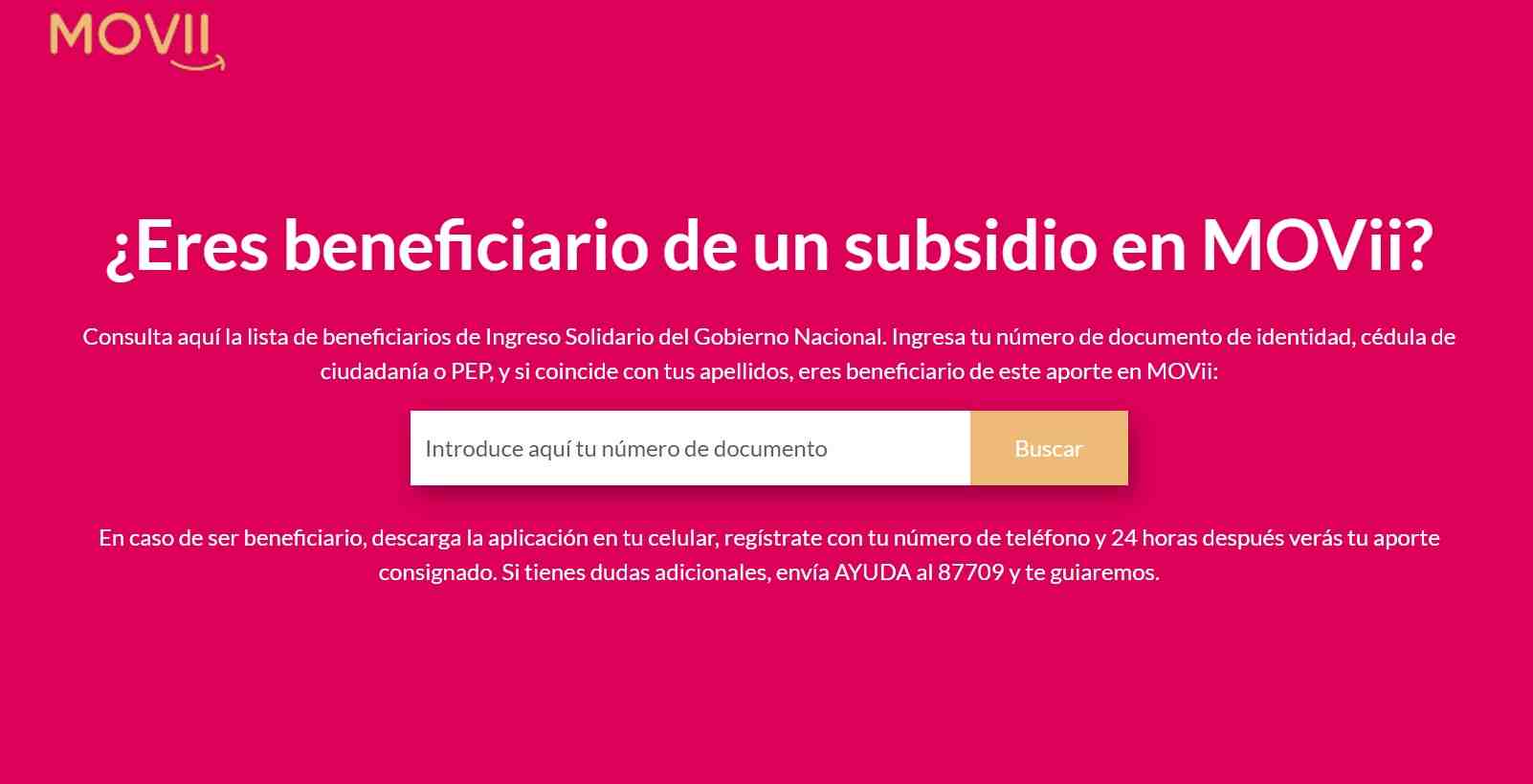 Cómo saber si MOVii ya le pagó el Ingreso Solidario
