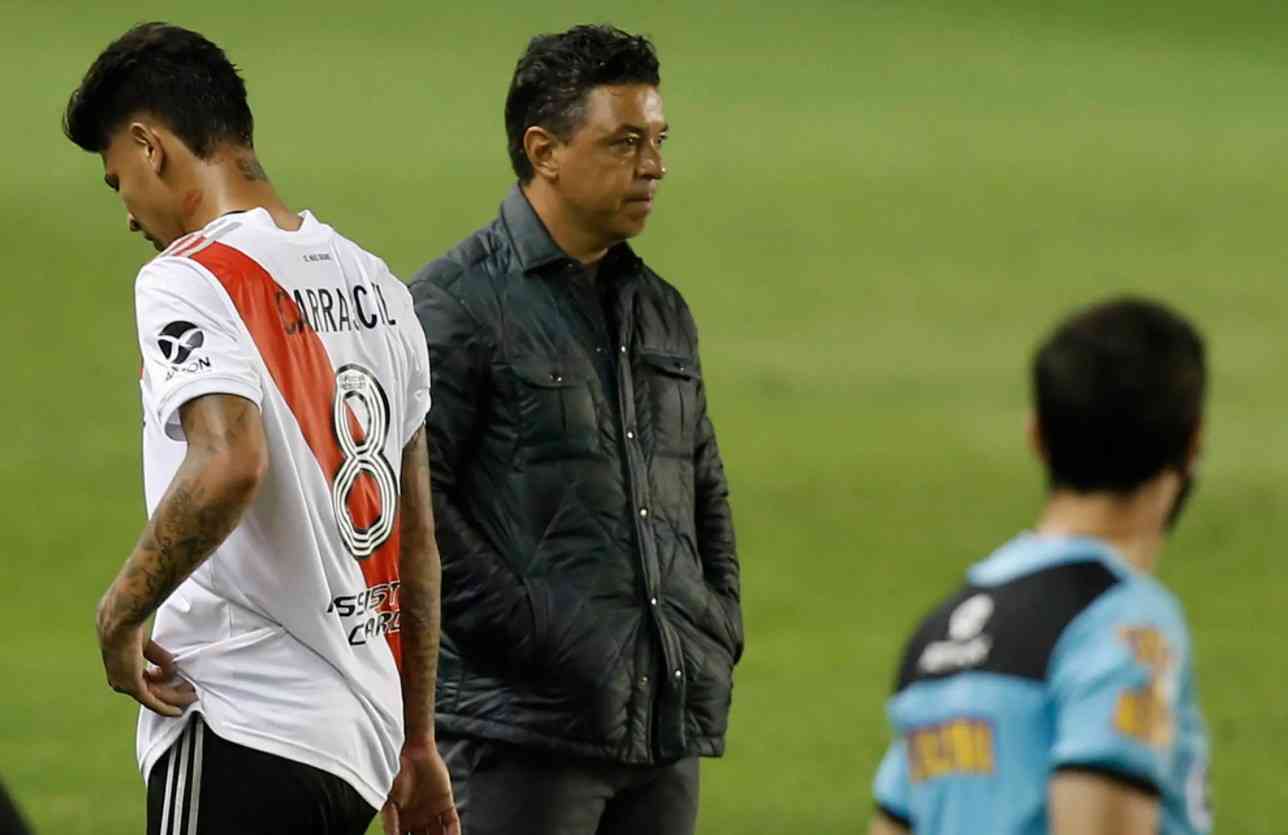 El enojo de Marcelo Gallardo con Jorge Carrascal