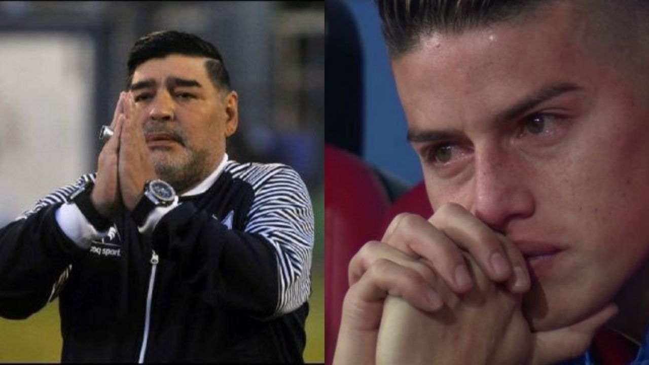 James Rodríguez y la emotiva despedida a Maradona