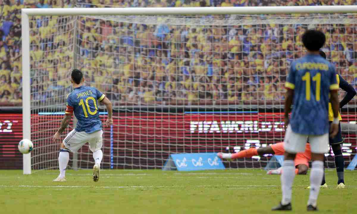 Primer gol de James en la era Queiroz y fin a una sequía