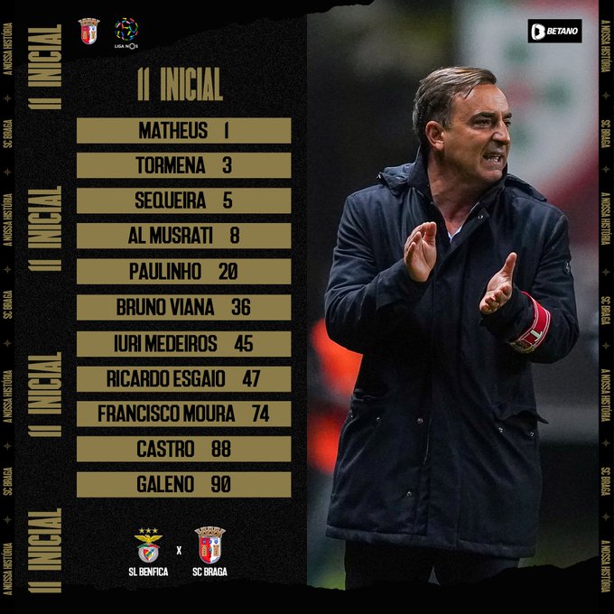 EN VIVO - Benfica vs Sporting Braga online por la séptima ...