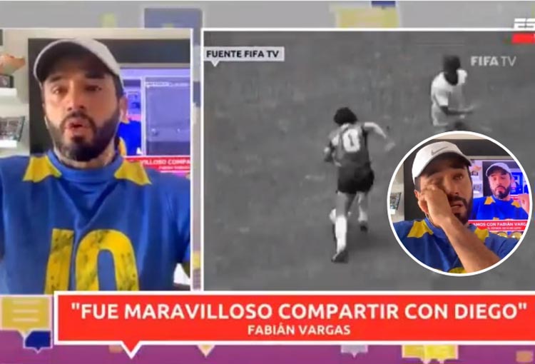 Fabián Vargas, su llanto por Maradona y el gran tesoro que le dejó Diego