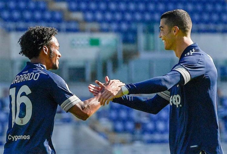 Todas las asistencias de Cuadrado a Cristiano Ronaldo