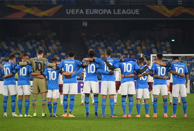 El homenaje de David Ospina y el Napoli para Maradona