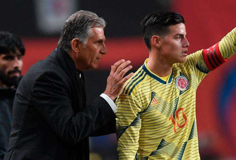 Carlos Queiroz: "Nunca pude contar con la mejor versión de James Rodríguez"
