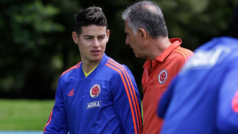 El porqué de la diferencias entre James Rodríguez y Carlos Queiroz