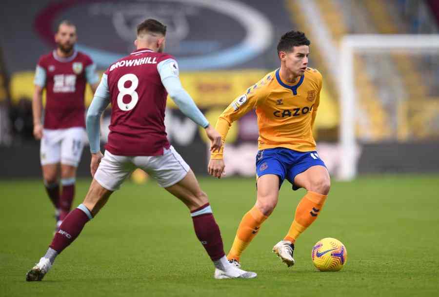 ¿Qué le pasó a James Rodríguez en el Burnley vs. Everton?