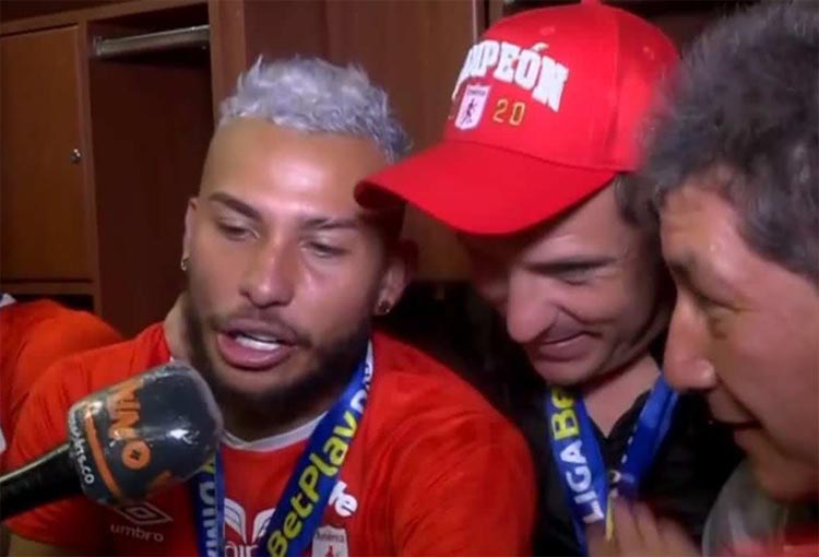 Duván Vergara sobre Juan Cruz Real: “Es el mejor tapabocas de Colombia”