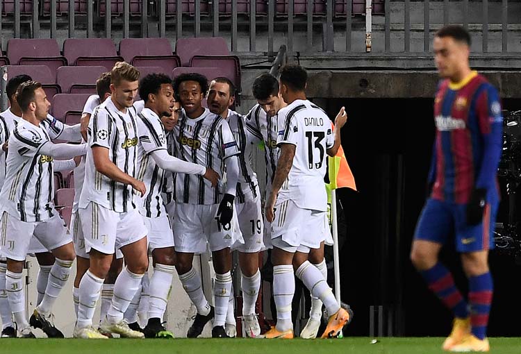 ¡Asistencia de Cuadrado y golazo de Juventus al Barcelona!