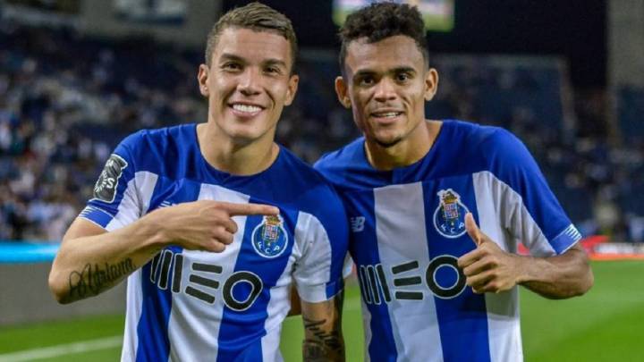 Matheus Uribe y Luis Díaz, en octavos de Champions con Porto