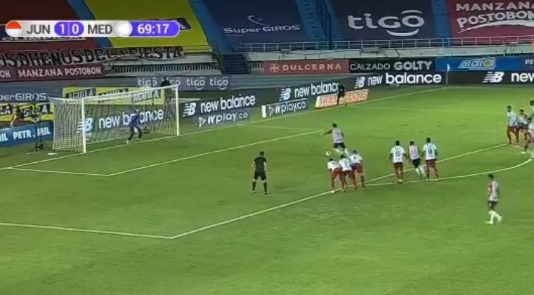 ¡Lo botó! El penalti que desperdició Miguel Borja con Junior ante el DIM