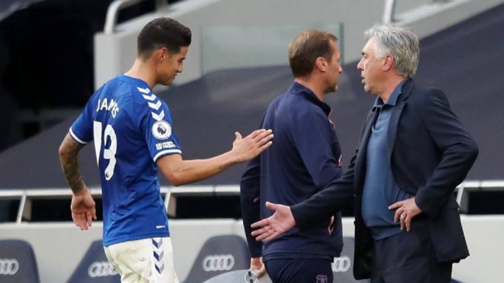 "James hizo todo lo que le pedimos a él": Ancelotti tras victoria en FA Cup