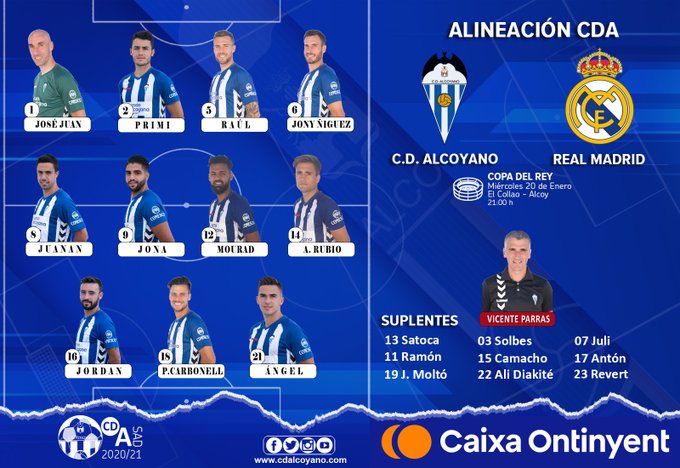 Alcoyano 2 vs 1 Real Madrid por la Copa del Rey