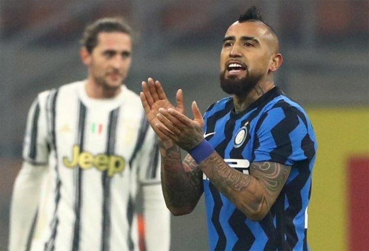 Arturo Vidal: gol con el Inter y beso al escudo de Juventus