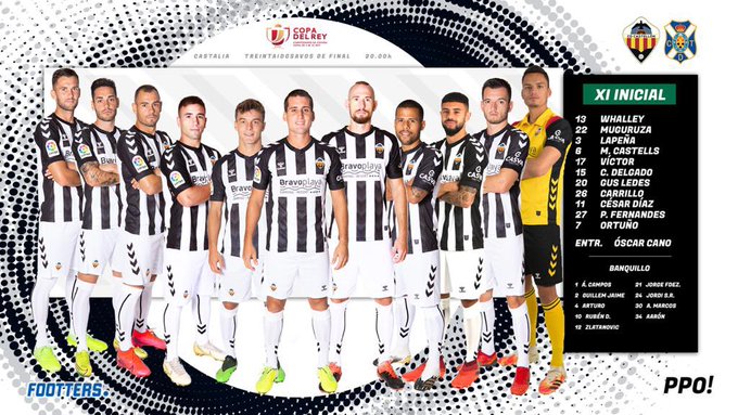 Castellón 0 vs 2 Tenerife por la Copa del Rey