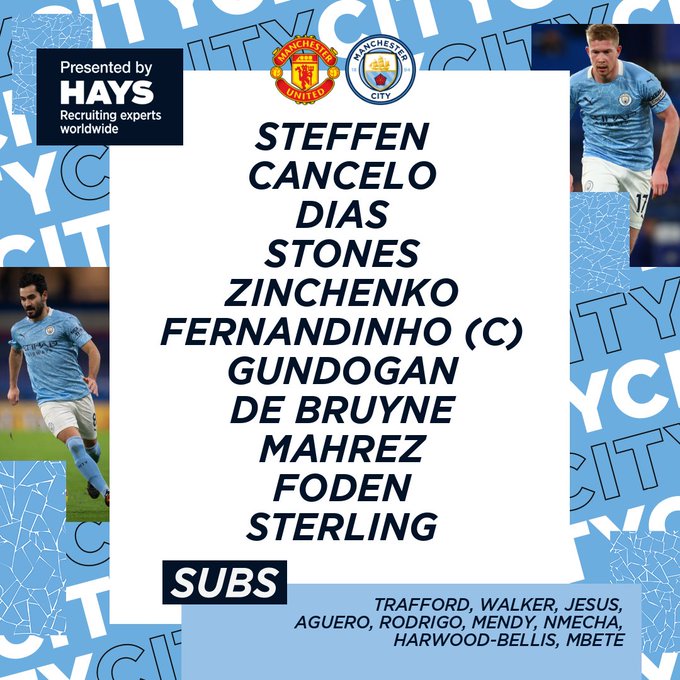 Manchester United 0 vs 2 Manchester City por la Copa de la