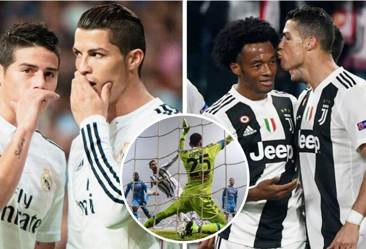 James, Cuadrado y Ospina en los 760 goles de Cristiano Ronaldo