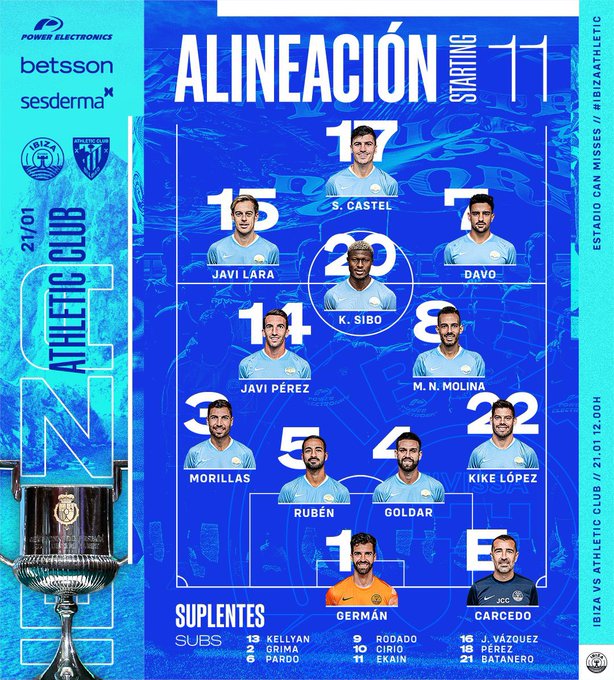UD Ibiza 1 vs 2 Athletic Club por la Copa del Rey