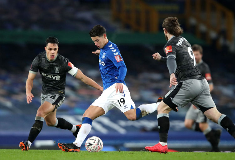 ¿Cuántas asistencias lleva James Rodríguez en Everton?