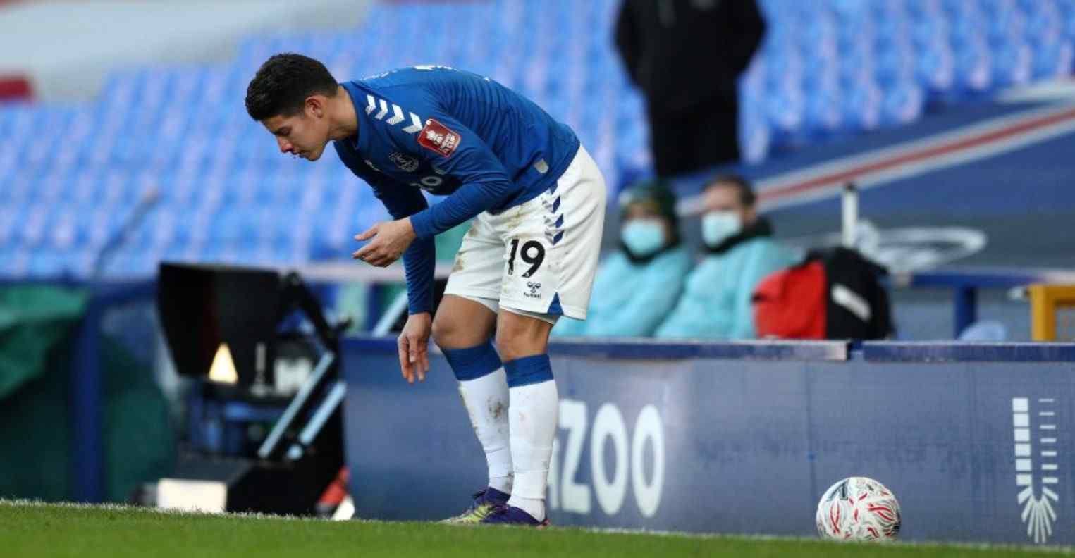 ¡Qué totazo, James! Balonazo en el Everton vs. Rotherham