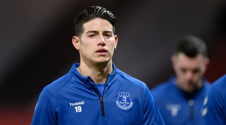 ¿James Rodríguez está aburrido en el Everton?