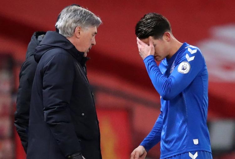 ¿Estará James Rodríguez con Everton ante Manchester City? Ancelotti respondió