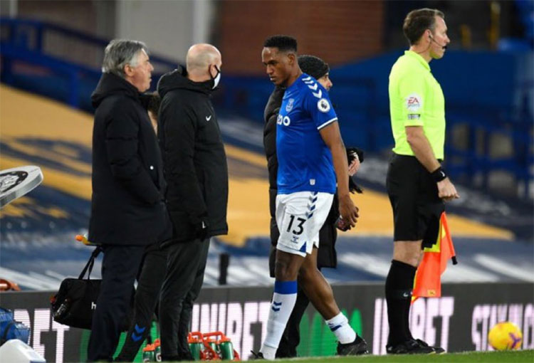 Ancelotti y la primera confirmación de la lesión de Yerry Mina