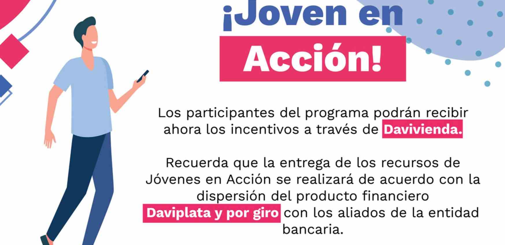 Daviplata y Davivienda pagan Jóvenes en Acción durante el 2021